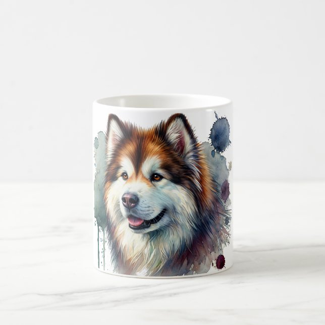 Taza De Café 🐾 Para Los Amantes De Alaska Malamute! 🐾 (Centro)