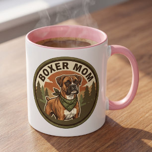 Taza de café para mamá Boxer   Regalo para mamá de