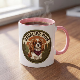 Taza de café para mamá Cavalier Regalo de perro