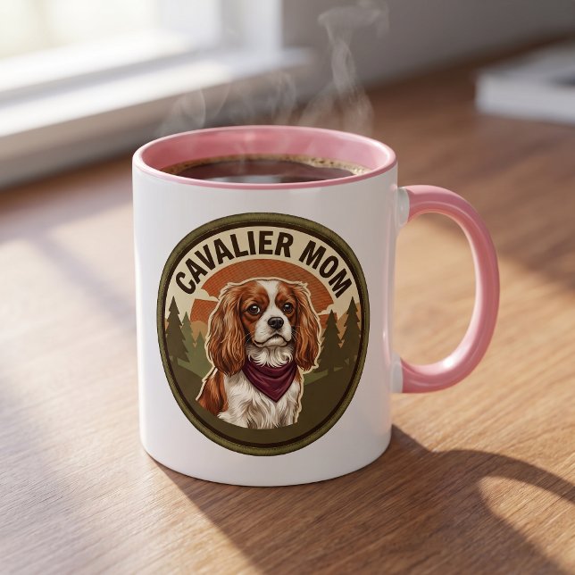 Taza de café para mamá Cavalier | Regalo de perro  (Subido por el creador)