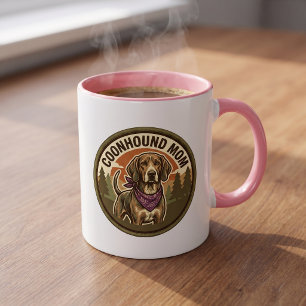 Taza de café para mamá Coonhound Regalo para mam