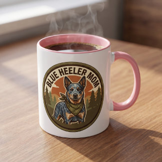 Taza de café para mamá de Blue Heeler | Regalo par