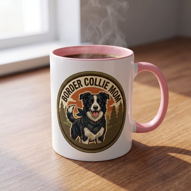 Taza de café para mamá de Border Collie | Regalo d (Subido por el creador)