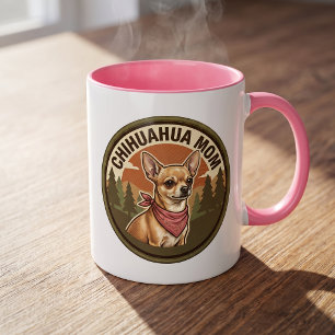 Taza de café para mamá de Chihuahua   Regalo para 