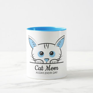 Taza de café para mamá de gato adorable