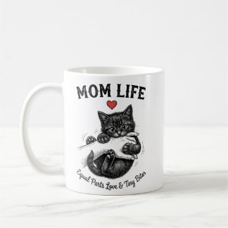 Taza de café para mamá de gato | Divertida vida de