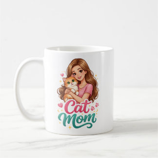 Taza de café para mamá de gato - Regalo divertido 