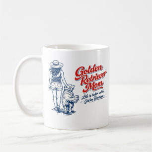 Taza de café para mamá de Golden Retriever