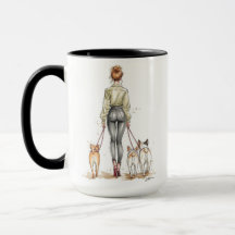 Taza de café para mamá de perro | Moda elegante pa