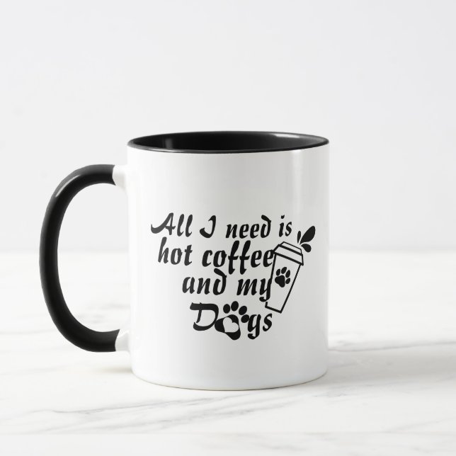 Taza de café para mamá de perro - Taza divertida p (Izquierda)
