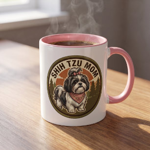 Taza de café para mamá de Shih Tzu   Regalo para m