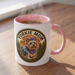 Taza de café para mamá de Yorkie   Regalo para mam