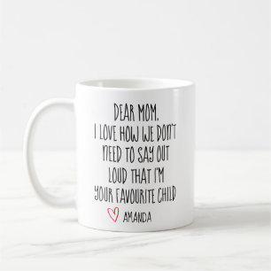 Taza de café para mamá, hijo favorito, taza person