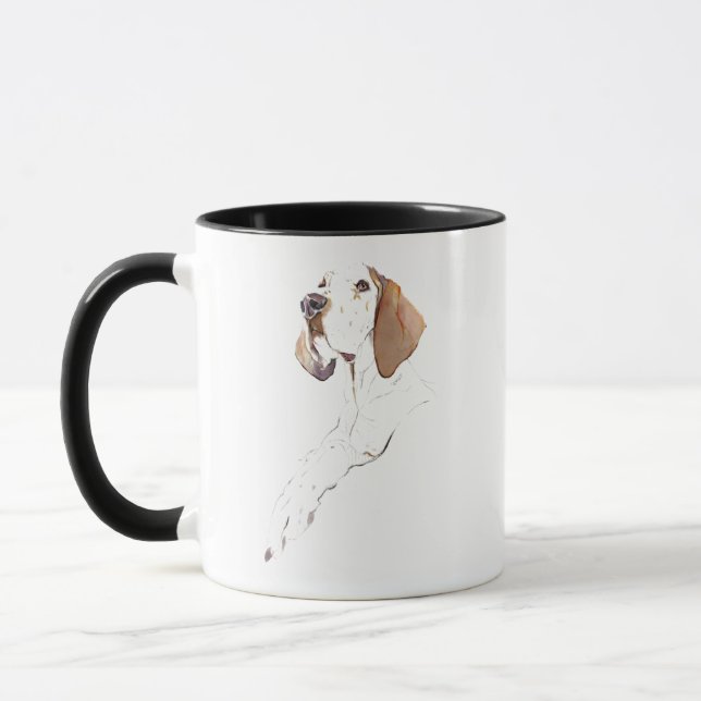 Taza de café para mamá perruna - Taza con puntero  (Izquierda)