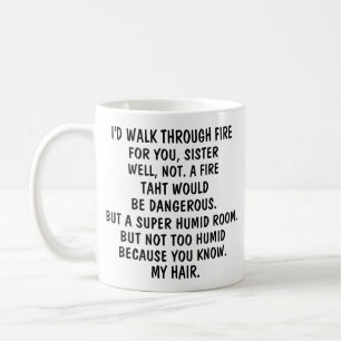 Taza de café para mi hermana, regalo divertido par