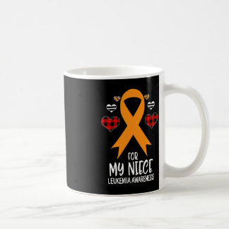 Taza De Café Para mi sobrina Leukemia Awareness Ribbon Leopard 