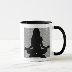 Taza de café para mujer de meditación yoga Om