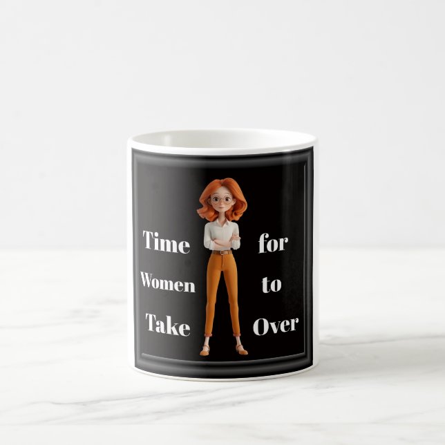 Taza De Café Para Mujeres Es Hora (Centro)