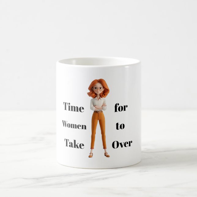 Taza De Café Para Mujeres Es Hora (Centro)