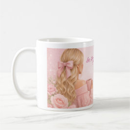 Taza de café para niña linda | Taza estética femen
