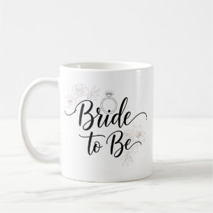Taza de café para novia Elegante Floral