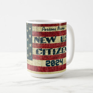 Taza de café para nuevo ciudadano estadounidense v