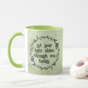 Taza de café para oración matutina
