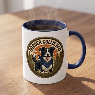 Taza de café para papá Border Collie Regalo de p