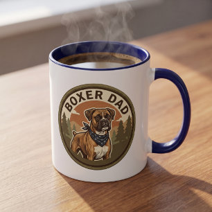 Taza de café para papá Boxer   Regalo para papá de