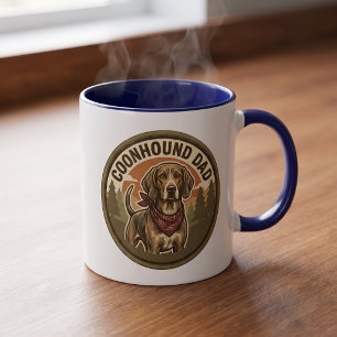 Taza de café para papá Coonhound Regalo para pap