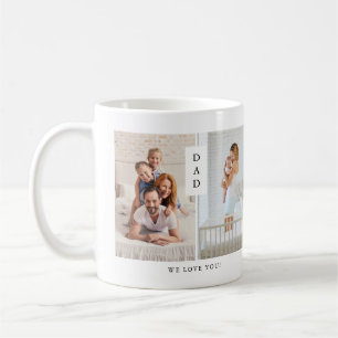 Taza De Café Para papá   Cuadrícula fotográfica moderna de dos