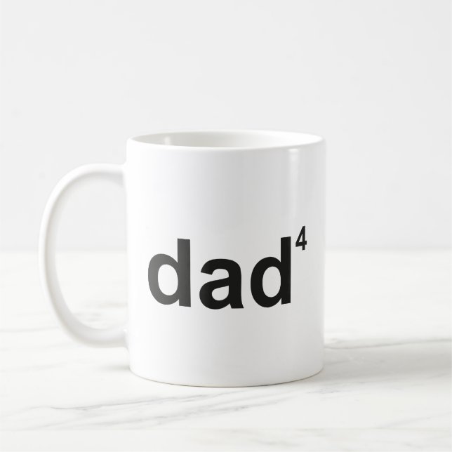 Taza De Café Para Papá De Cuatro (Izquierda)