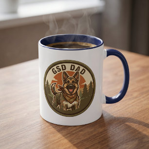 Taza de café para papá de GSD   Regalo para papá d