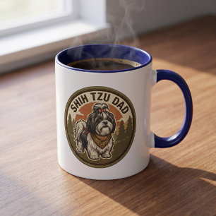 Taza de café para papá de Shih Tzu   Regalo para p