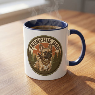 Taza de café para papá Frenchie   Regalo para papá