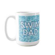 Taza de café para papá nadador