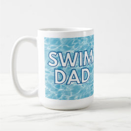 Taza de café para papá nadador