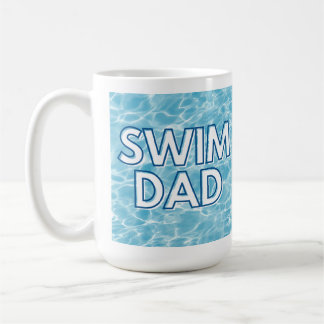 Taza de café para papá nadador