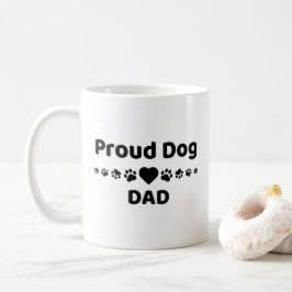 Taza de café para papá perro orgulloso