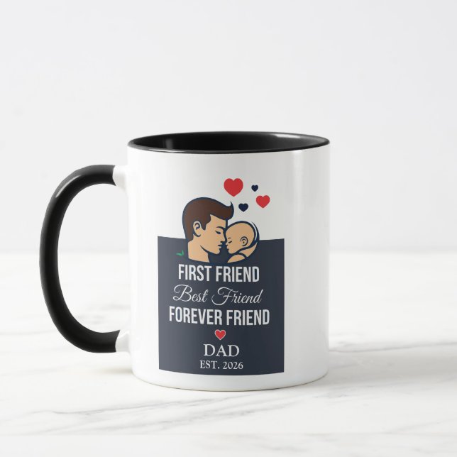 Taza de café para papá personalizada (Izquierda)
