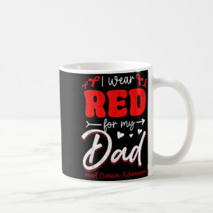 Taza De Café Para Papá Rojo Enfermedad del Corazón