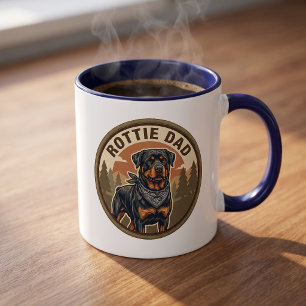 Taza de café para Papá Rottie   Regalo para Papá R