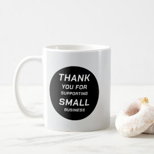 Taza De Café Para Pequeñas Empresas Con Tipografía