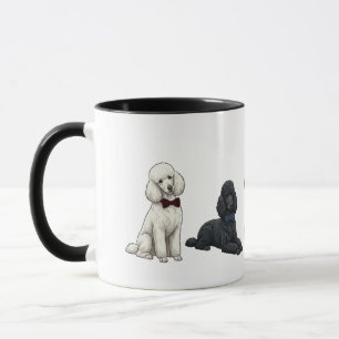 Taza de café para perros con corbata de moño de Ca