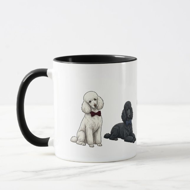 Taza de café para perros con corbata de moño de Ca (Izquierda)
