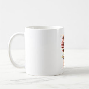 Taza de café para profesora con lazo Coquette rosa