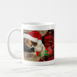Taza De Café Para Santa que espera - perro Snoopy del beagle