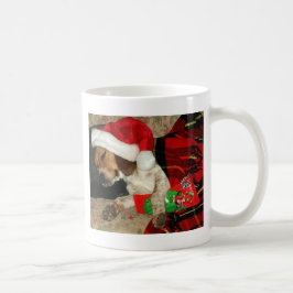 Taza De Café Para Santa que espera - perro Snoopy del beagle