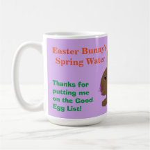 Para Semana Santa Bunny Water Mug Nombre Personali