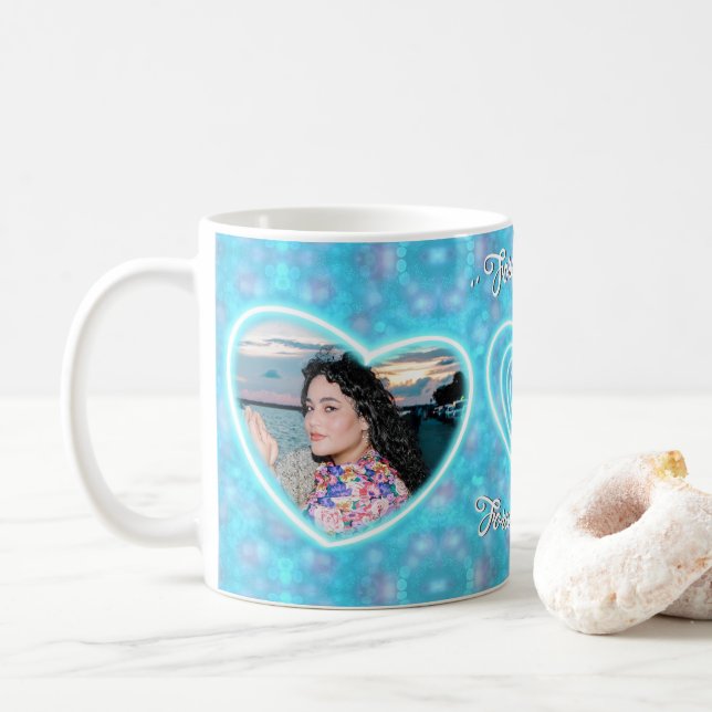 Taza De Café Para siempre mi niño, para siempre mi madre collag (Con donut)